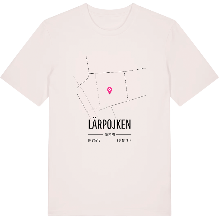 Lärpojken karta t-shirt – t-shirt från PinShirt