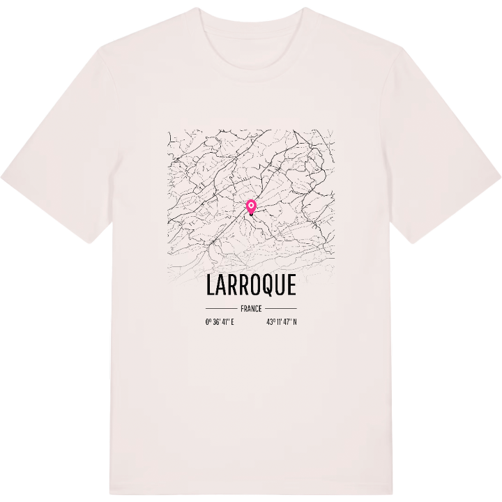 Larroque karta t-shirt – t-shirt från PinShirt