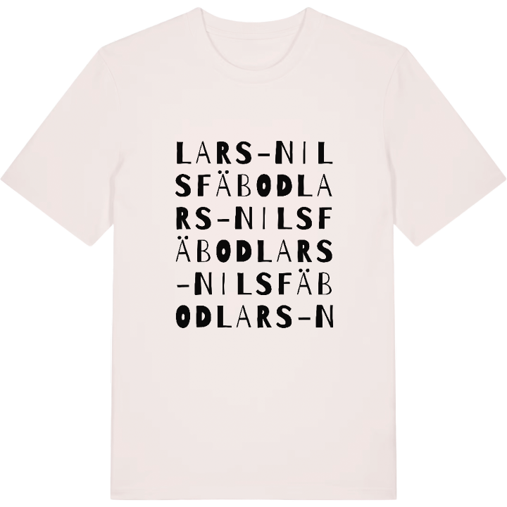 Lars-Nils fäbod ordlek t-shirt – t-shirt från PinShirt
