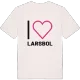 Jag älskar Larsbol t-shirt stort tryck