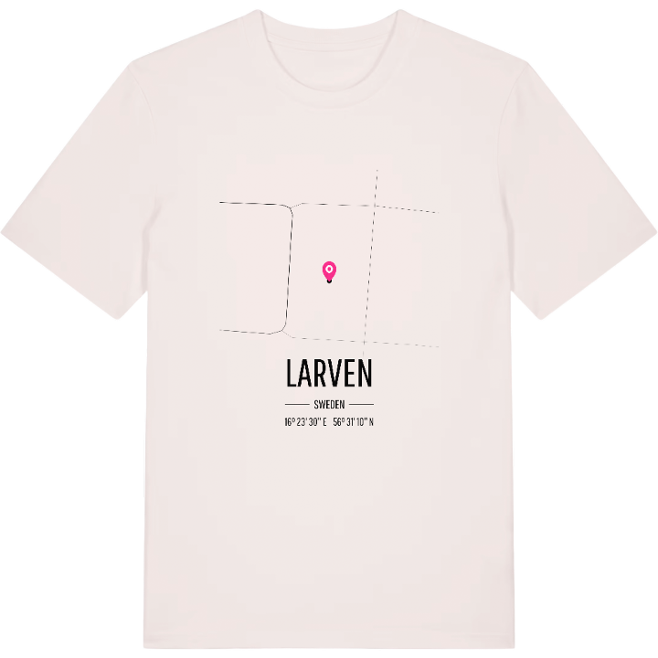 Larven karta t-shirt – t-shirt från PinShirt