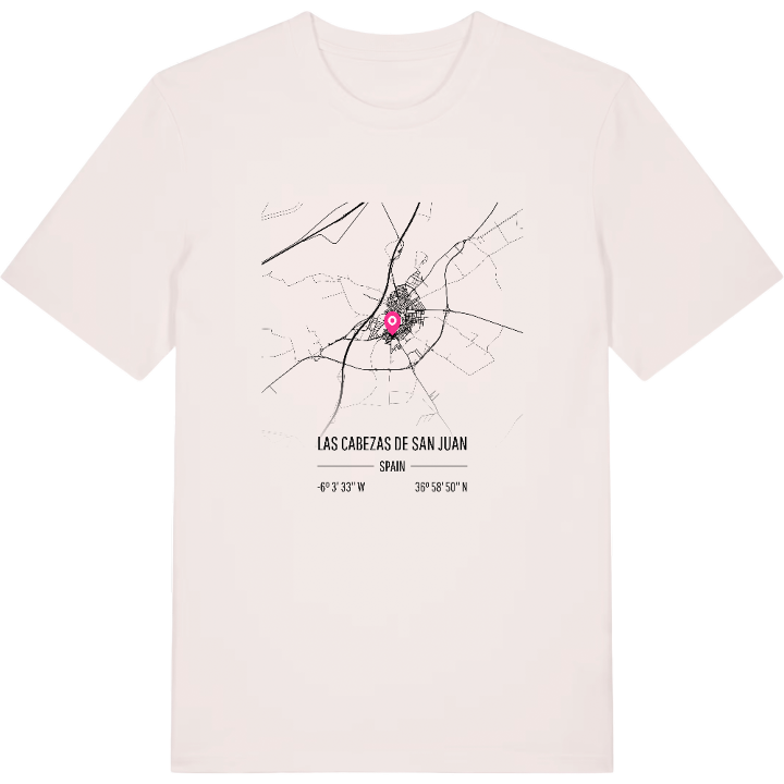 Las Cabezas de San Juan karta t-shirt – t-shirt från PinShirt