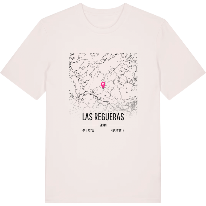 Las Regueras karta t-shirt – t-shirt från PinShirt