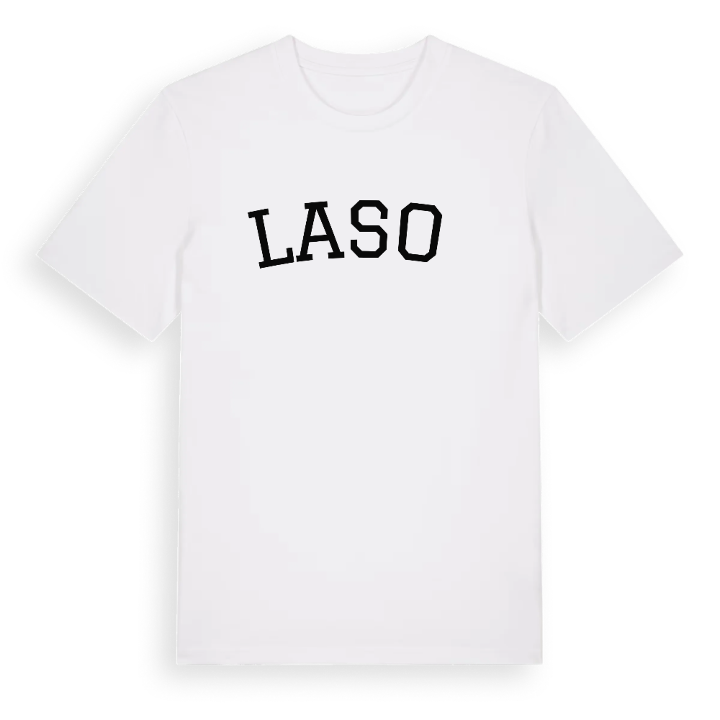 Lasoń böjd t-shirt – t-shirt från PinShirt