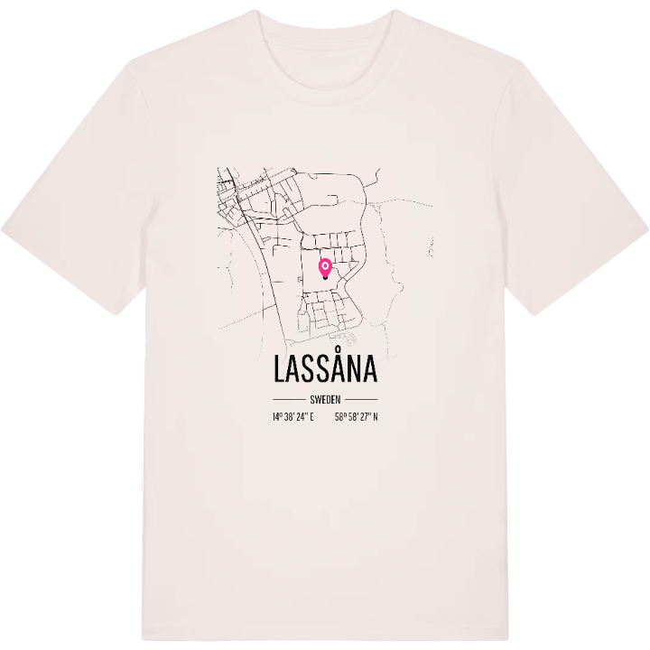 Lassåna karta t-shirt – t-shirt från PinShirt