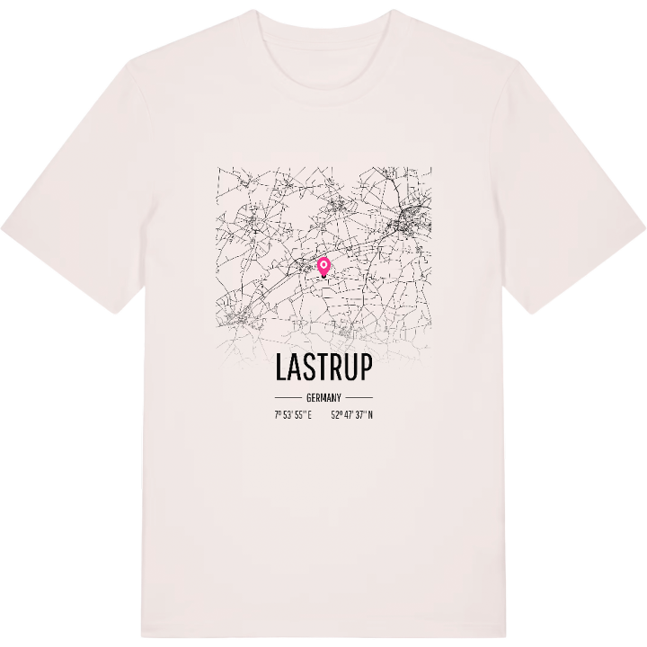Lastrup karta t-shirt – t-shirt från PinShirt