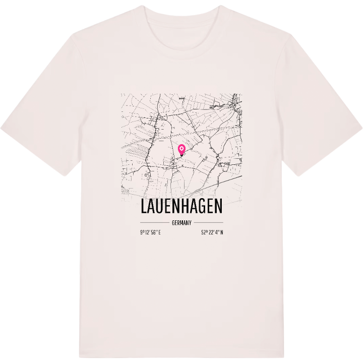Lauenhagen karta t-shirt – t-shirt från PinShirt