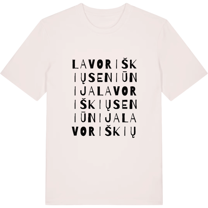 Lavoriškių seniūnija ordlek t-shirt – t-shirt från PinShirt
