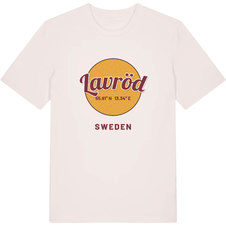 Lavröd cirkel t-shirt – t-shirt från PinShirt
