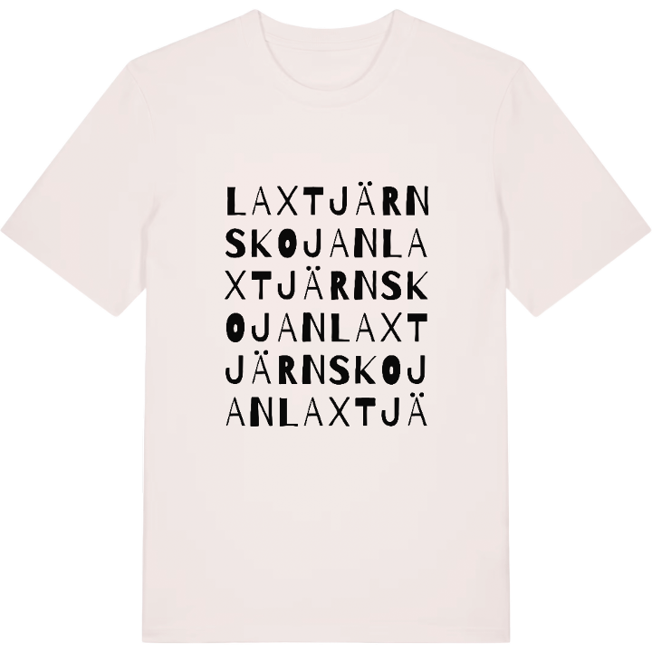 Laxtjärnskojan ordlek t-shirt – t-shirt från PinShirt