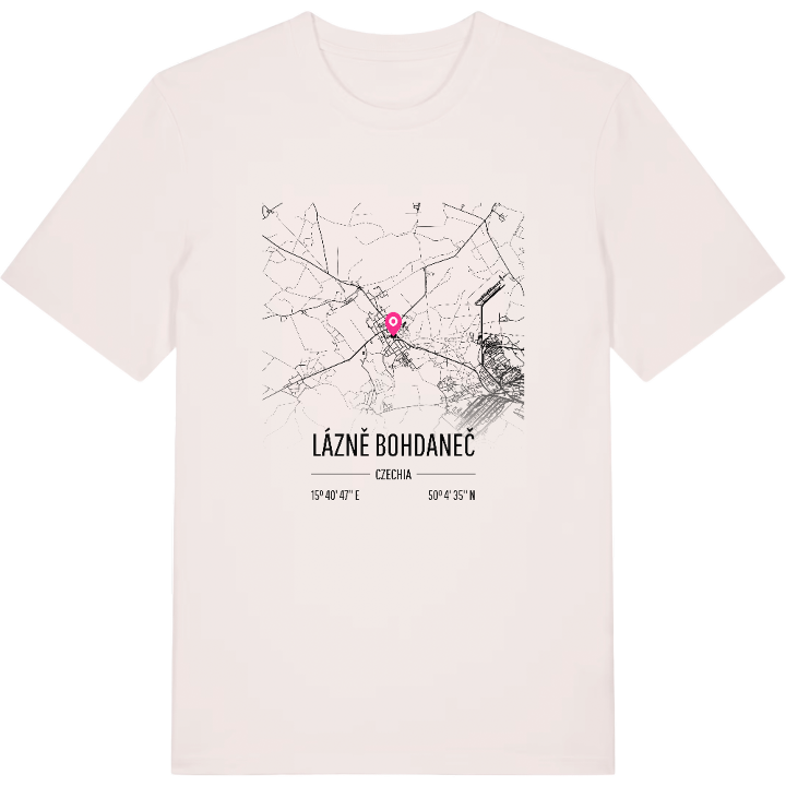 Lázně Bohdaneč karta t-shirt – t-shirt från PinShirt