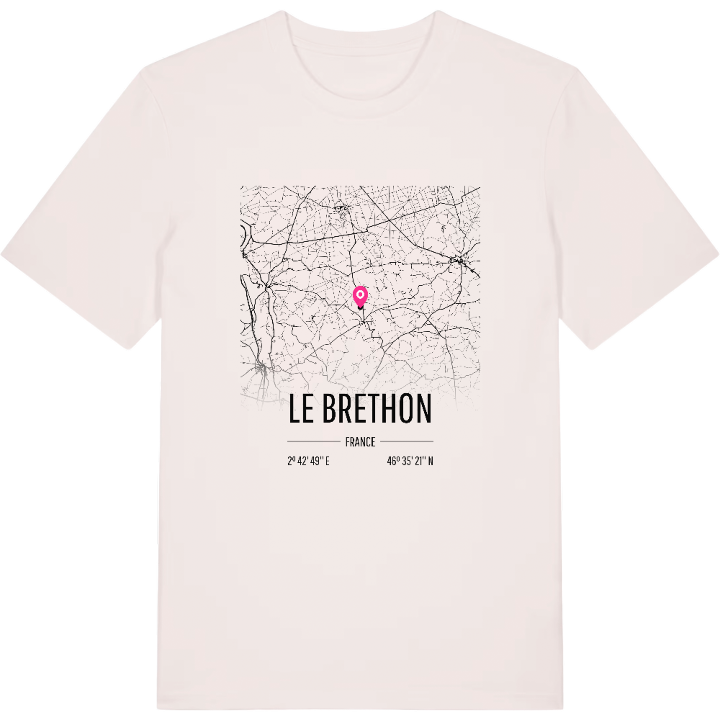 Le Brethon karta t-shirt – t-shirt från PinShirt