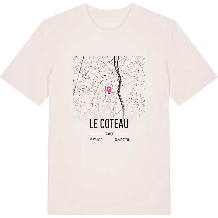 Le Coteau karta t-shirt – t-shirt från PinShirt
