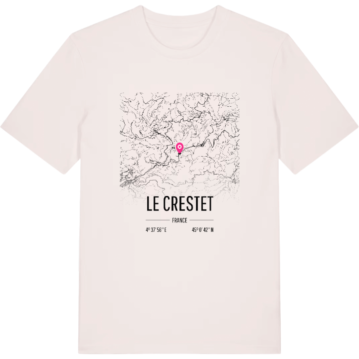 Le Crestet karta t-shirt – t-shirt från PinShirt