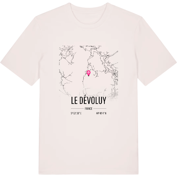 Le Dévoluy karta t-shirt – t-shirt från PinShirt