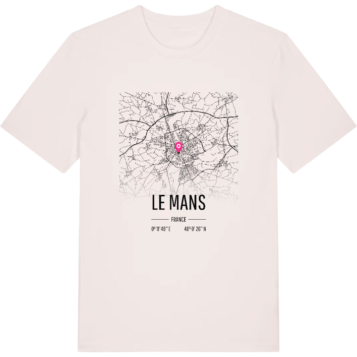 Le Mans karta t-shirt – t-shirt från PinShirt