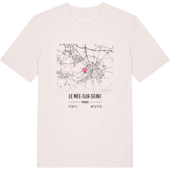 Le Mée-sur-Seine karta t-shirt – t-shirt från PinShirt
