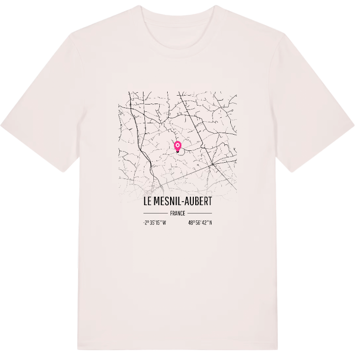 Le Mesnil-Aubert karta t-shirt – t-shirt från PinShirt