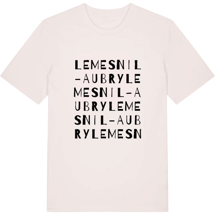 Le Mesnil-Aubry ordlek t-shirt – t-shirt från PinShirt