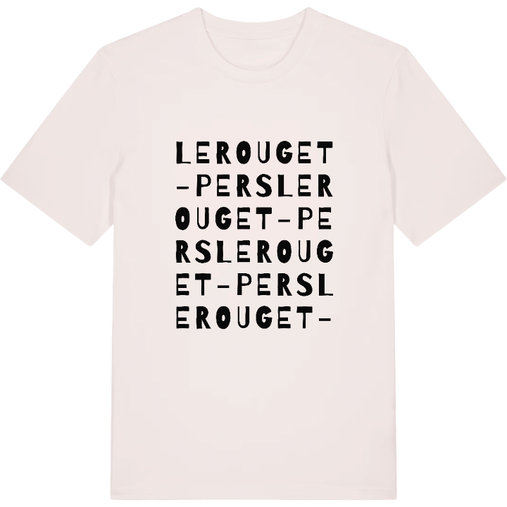 Le Rouget-Pers ordlek t-shirt – t-shirt från PinShirt