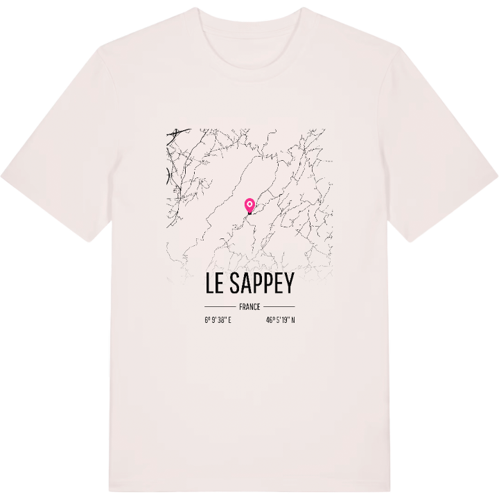 Le Sappey karta t-shirt – t-shirt från PinShirt