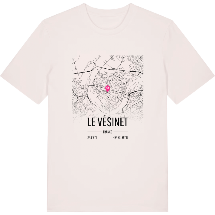 Le Vésinet karta t-shirt – t-shirt från PinShirt