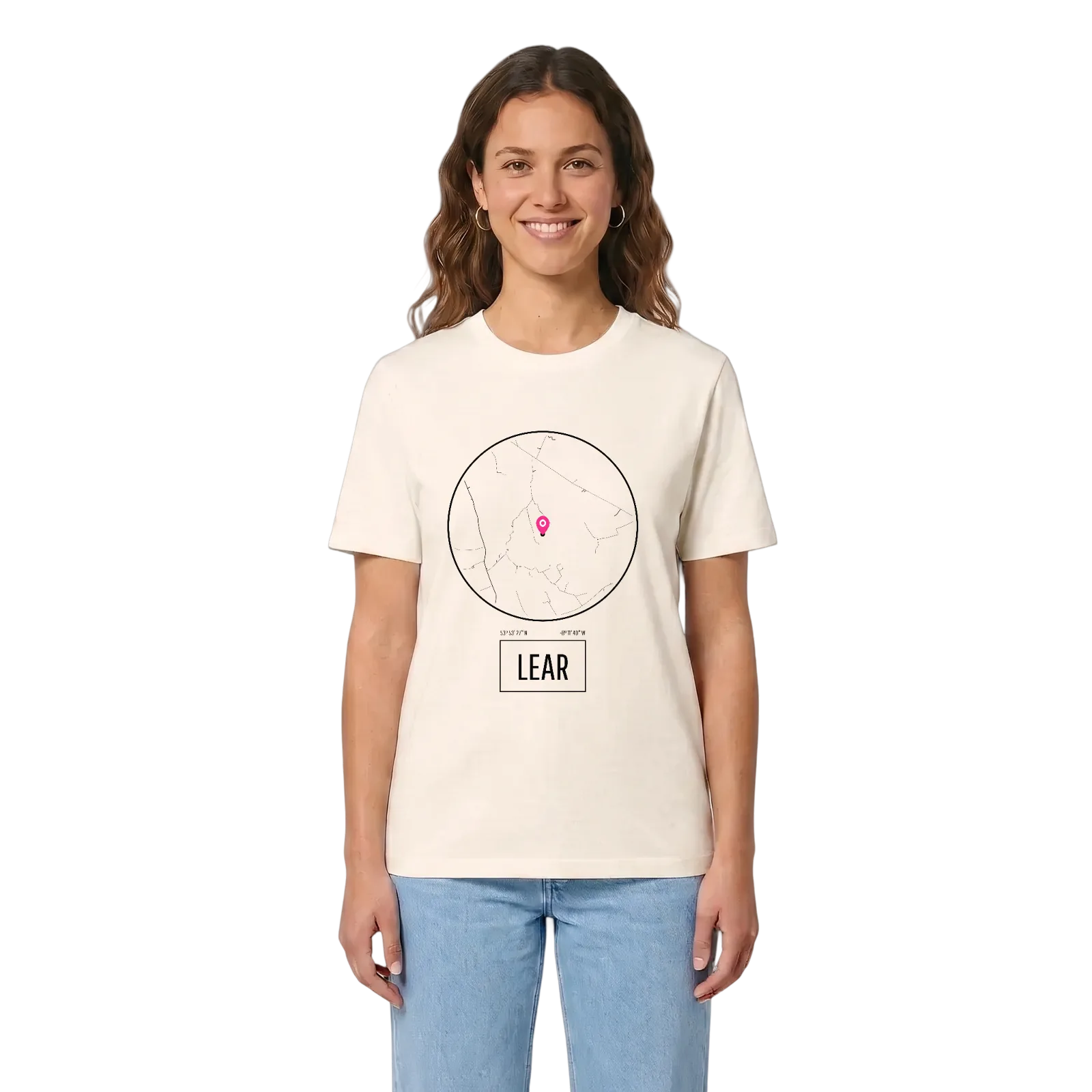 Lear t-shirt – Vintage White, i miljö