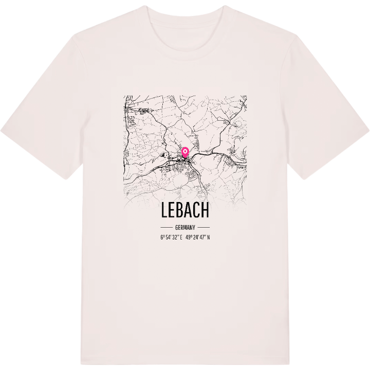 Lebach karta t-shirt – t-shirt från PinShirt