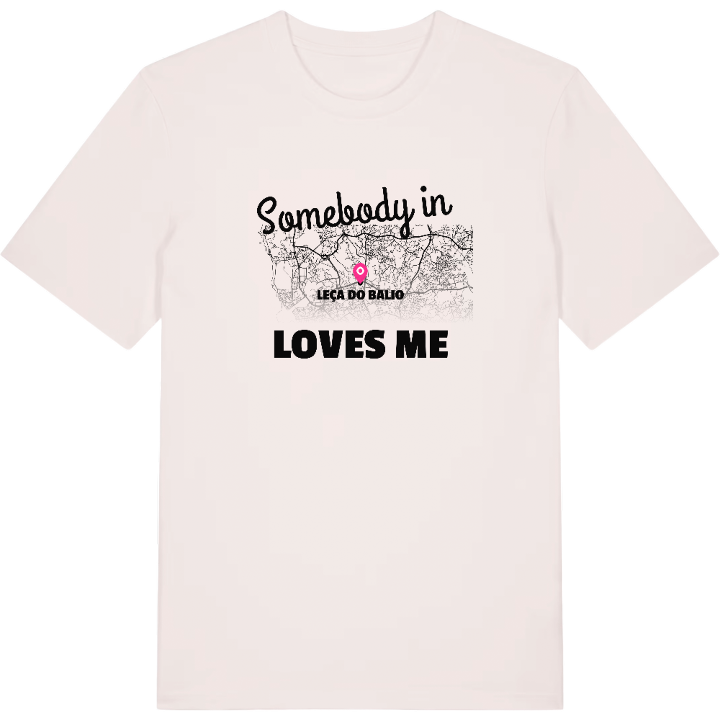 Någon i Leça do Balio älskar mig t-shirt – t-shirt från PinShirt
