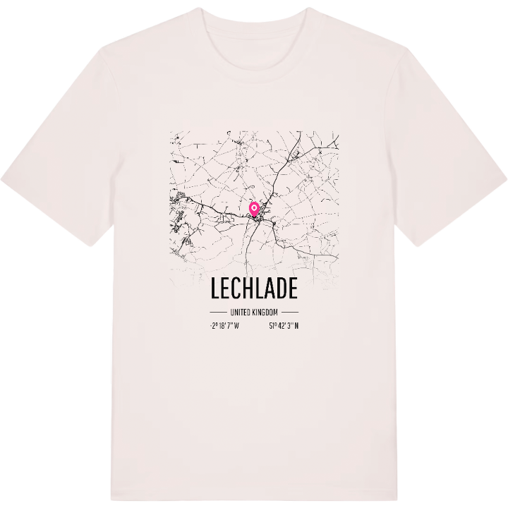 Lechlade karta t-shirt – t-shirt från PinShirt