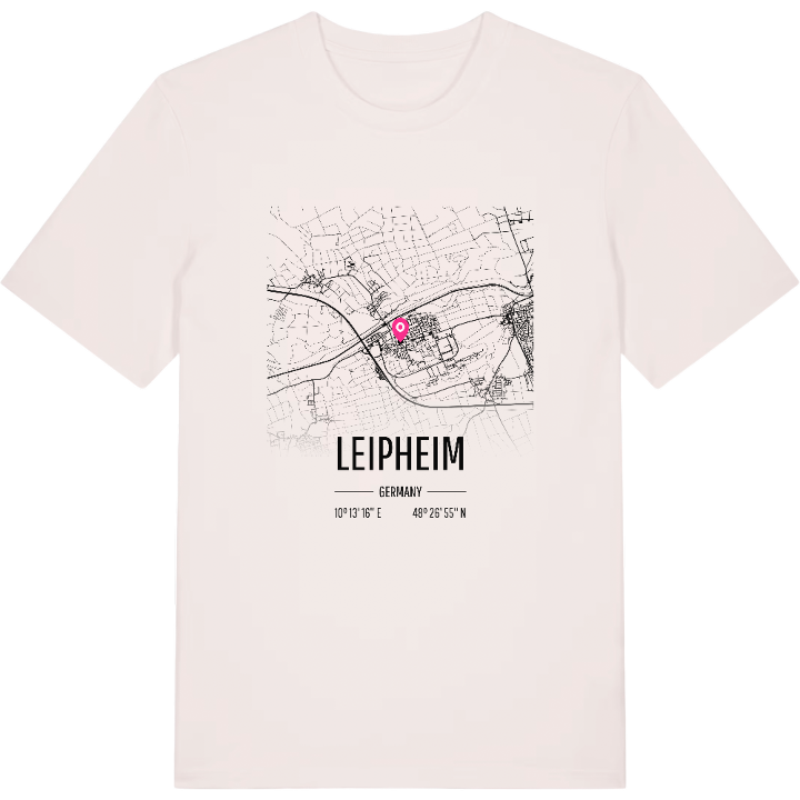 Leipheim karta t-shirt – t-shirt från PinShirt
