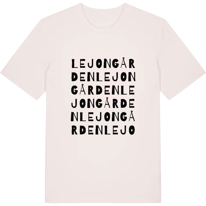Lejongården ordlek t-shirt – t-shirt från PinShirt