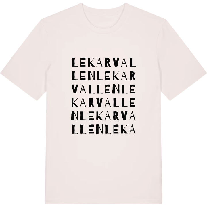 Lekarvallen ordlek t-shirt – t-shirt från PinShirt