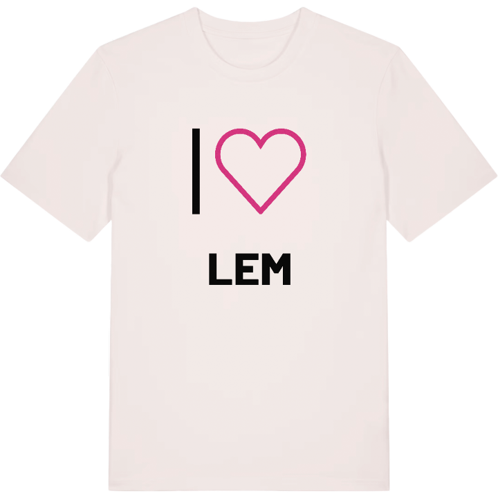 Jag älskar Lem t-shirt stort tryck – t-shirt från PinShirt