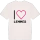 Jag älskar Lemmes t-shirt stort tryck