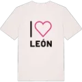 Jag älskar León t-shirt stort tryck