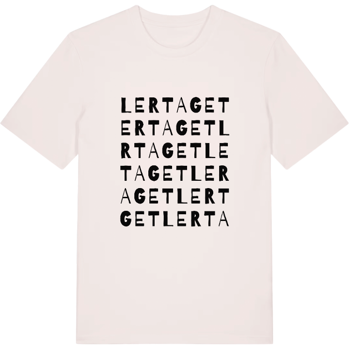 Lertaget ordlek t-shirt – t-shirt från PinShirt