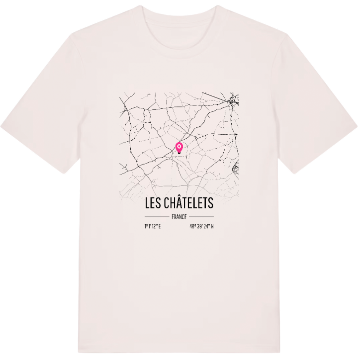 Les Châtelets karta t-shirt – t-shirt från PinShirt