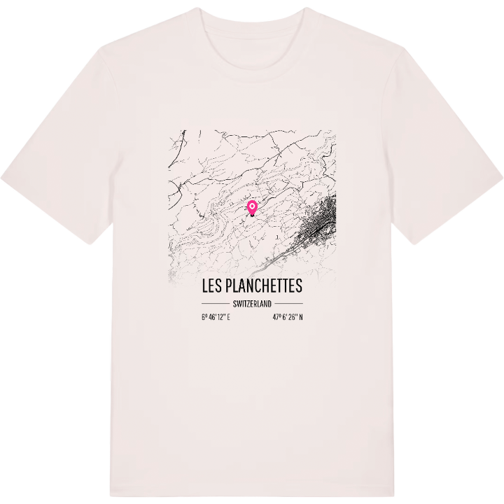 Les Planchettes karta t-shirt – t-shirt från PinShirt