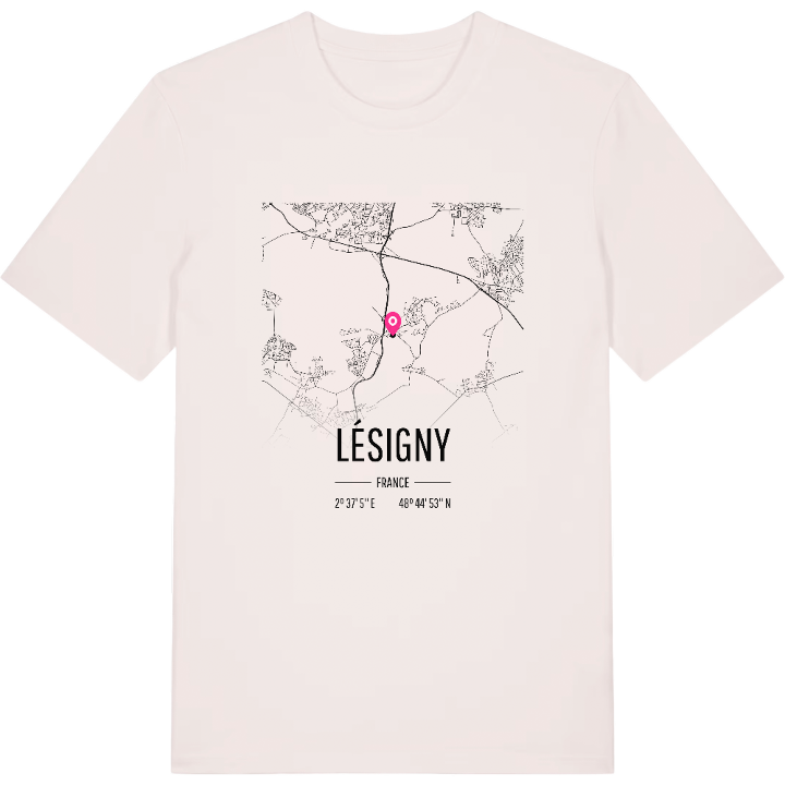 Lésigny karta t-shirt – t-shirt från PinShirt