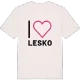 Jag älskar Lesko t-shirt stort tryck