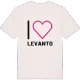 Jag älskar Levanto t-shirt stort tryck