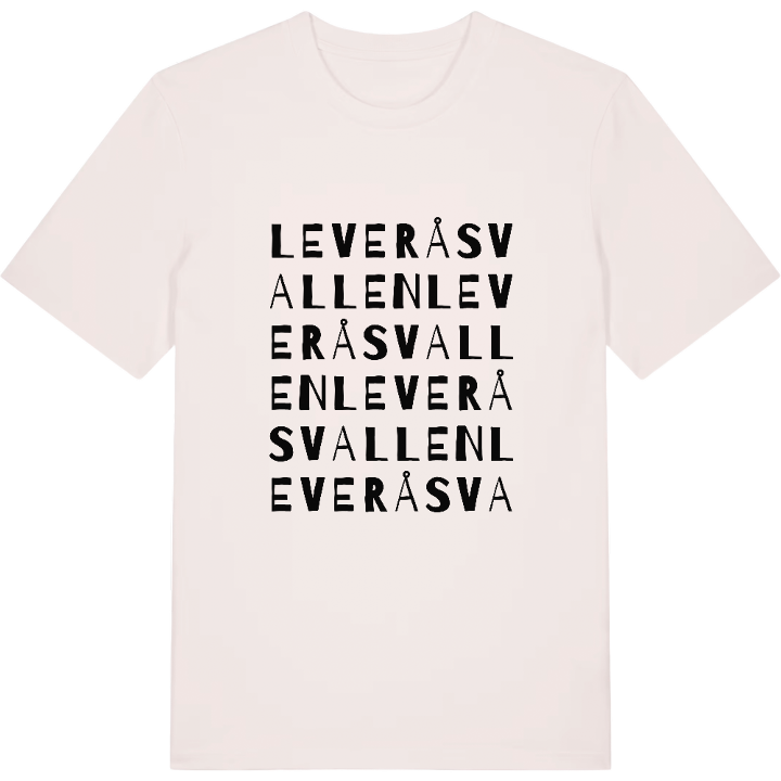 Leveråsvallen ordlek t-shirt – t-shirt från PinShirt