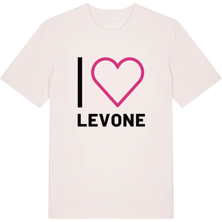Jag älskar Levone t-shirt stort tryck – t-shirt från PinShirt