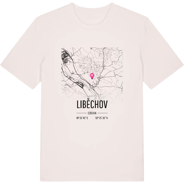 Liběchov karta t-shirt – t-shirt från PinShirt