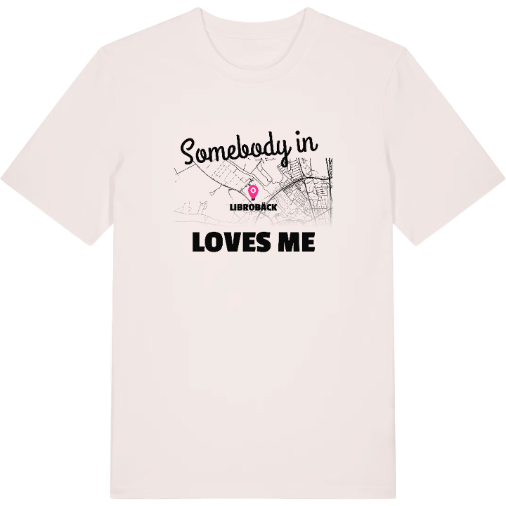 Någon i Librobäck älskar mig t-shirt – t-shirt från PinShirt