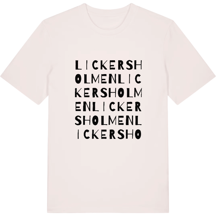 Lickersholmen ordlek t-shirt – t-shirt från PinShirt