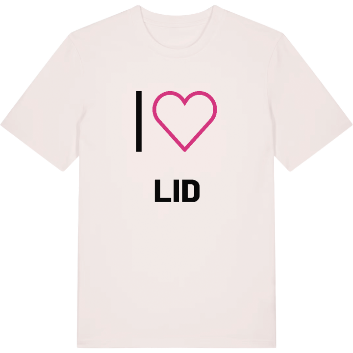 Jag älskar Lid t-shirt stort tryck – t-shirt från PinShirt