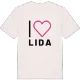 Jag älskar Lida t-shirt stort tryck