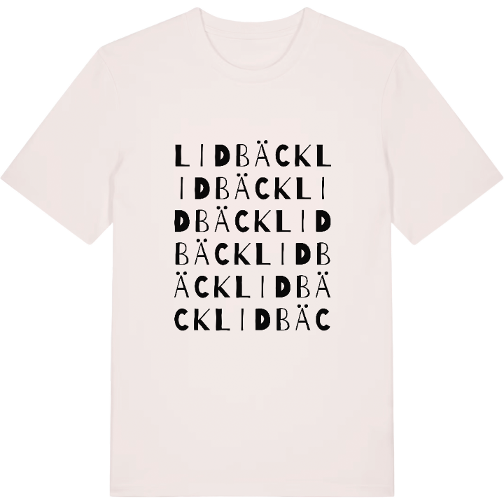 Lidbäck ordlek t-shirt – t-shirt från PinShirt